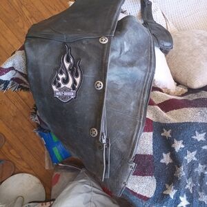 Harley-Davidson Black Leather Vest
